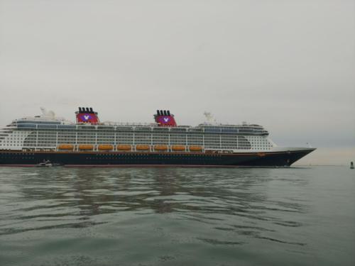 Disney Cruise Ship Exiting Port Canaveral